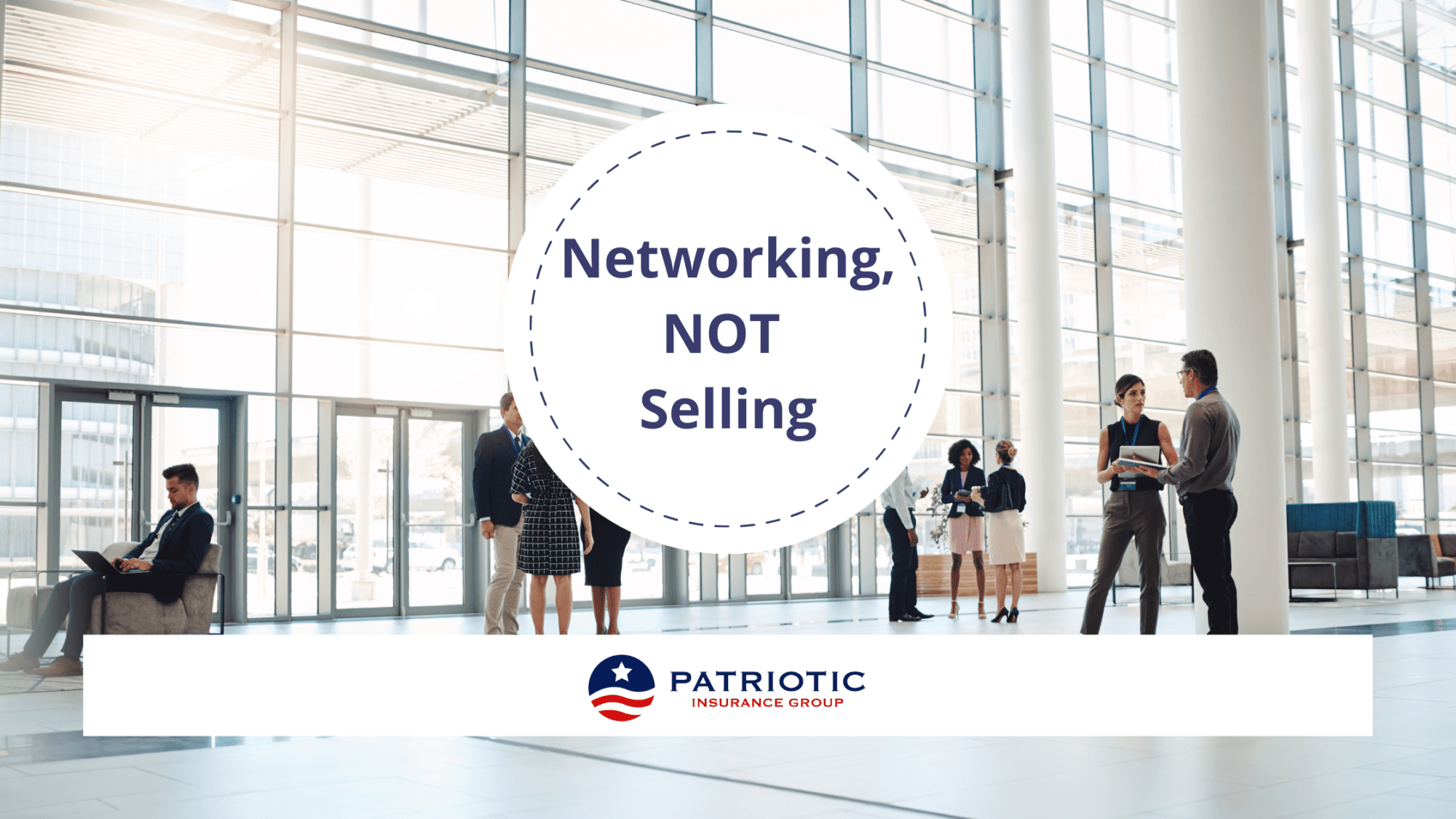 Networking, not selling Blog image