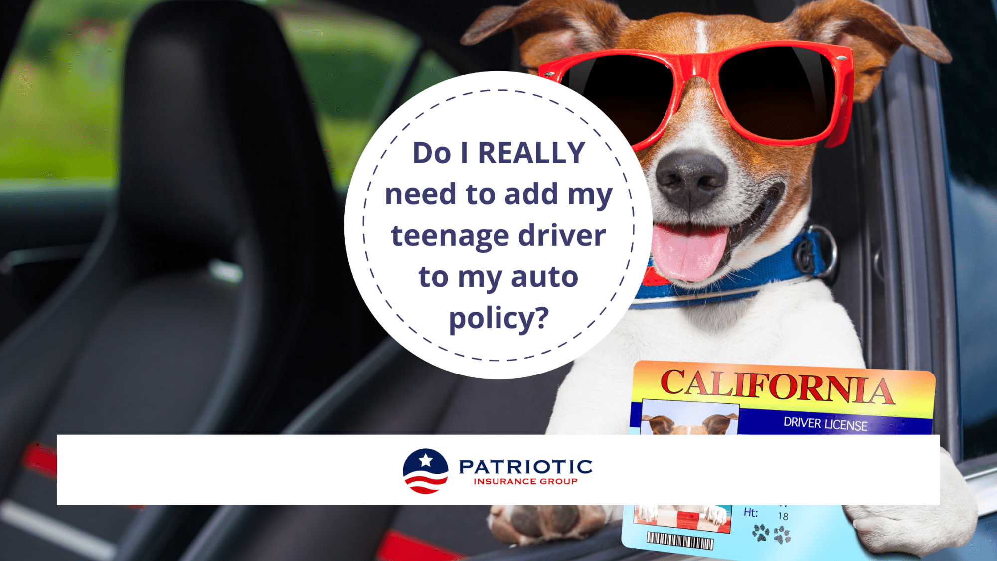 teenage driver to my auto policy